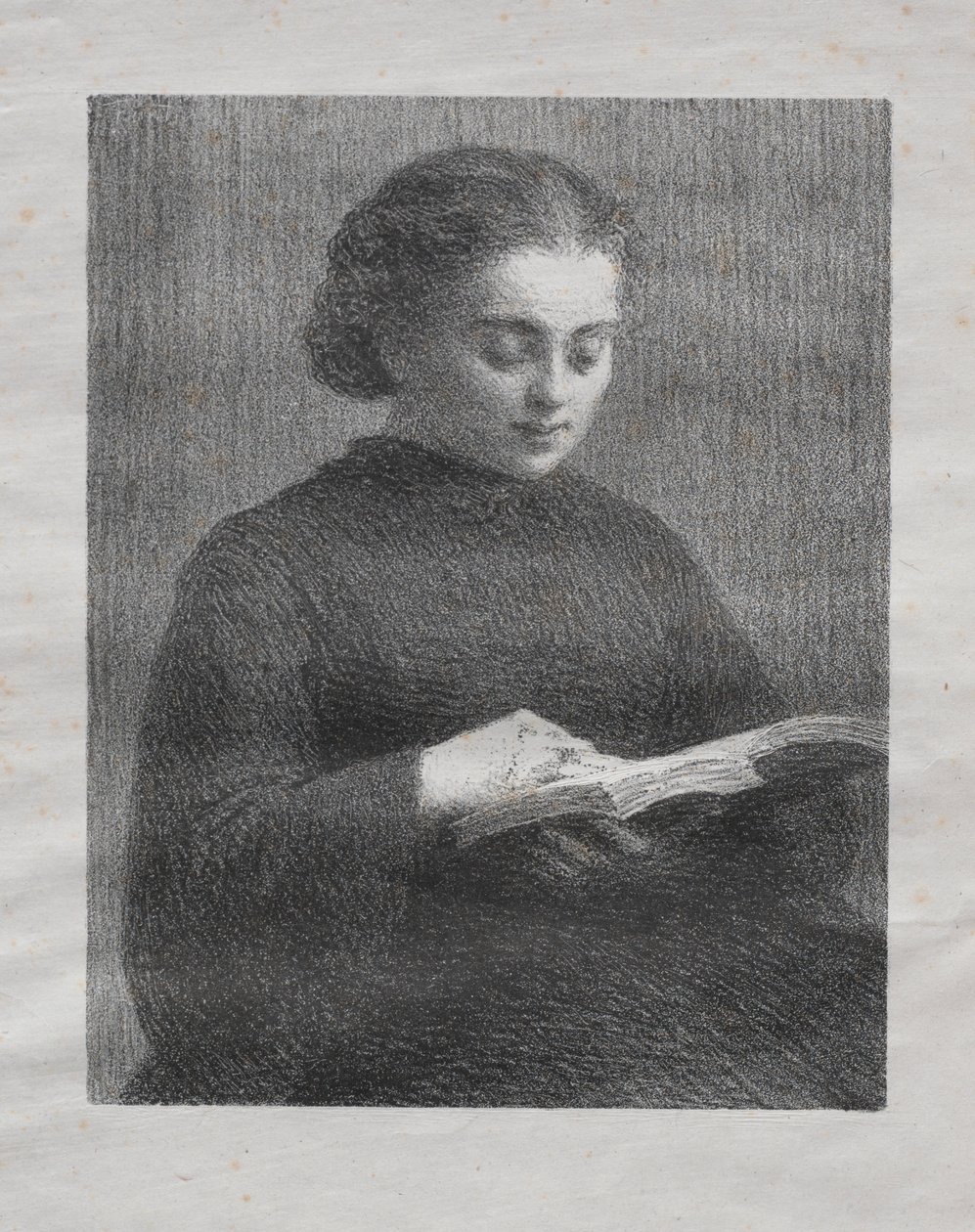 Lesen: Porträt der Schwester des Künstlers von Ignace Henri Jean Fantin Latour