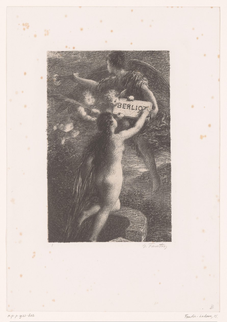 Titelblatt für: Hector Berlioz, sein Leben und seine Werke von Ignace Henri Jean Fantin Latour