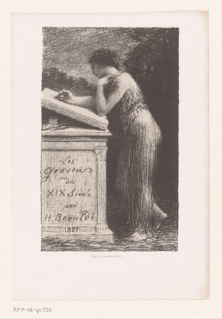 Titelblatt für: Les Graveurs du XIX siècle von Ignace Henri Jean Fantin Latour