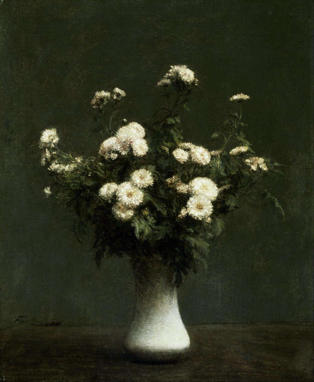 Vase mit Chrysanthemen von Henri Fantin Latour