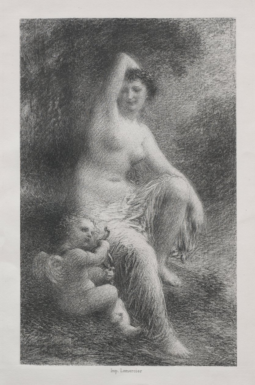 Venus und Amor von Ignace Henri Jean Fantin Latour