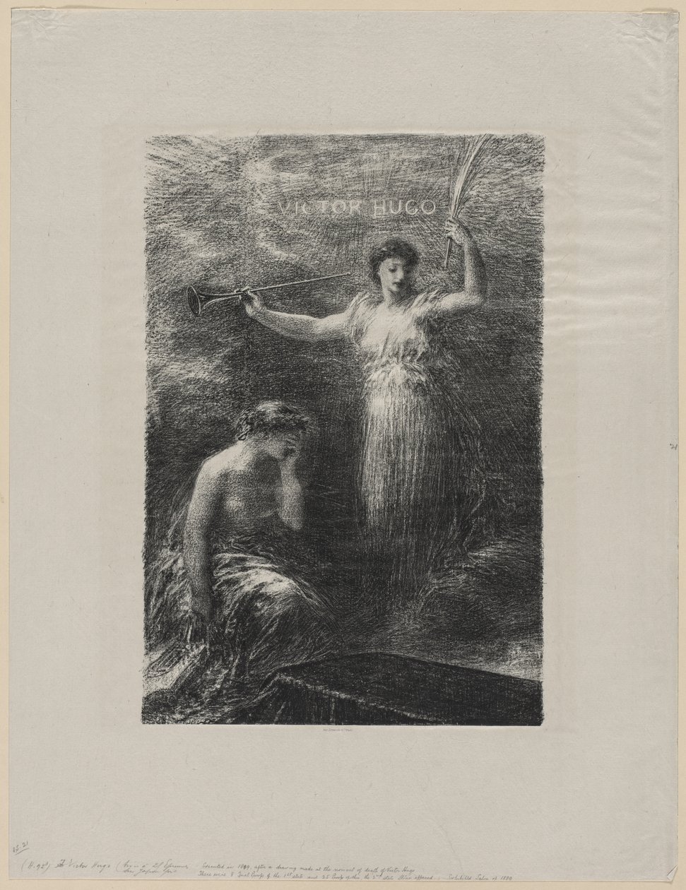 An Victor Hugo von Ignace Henri Jean Fantin Latour