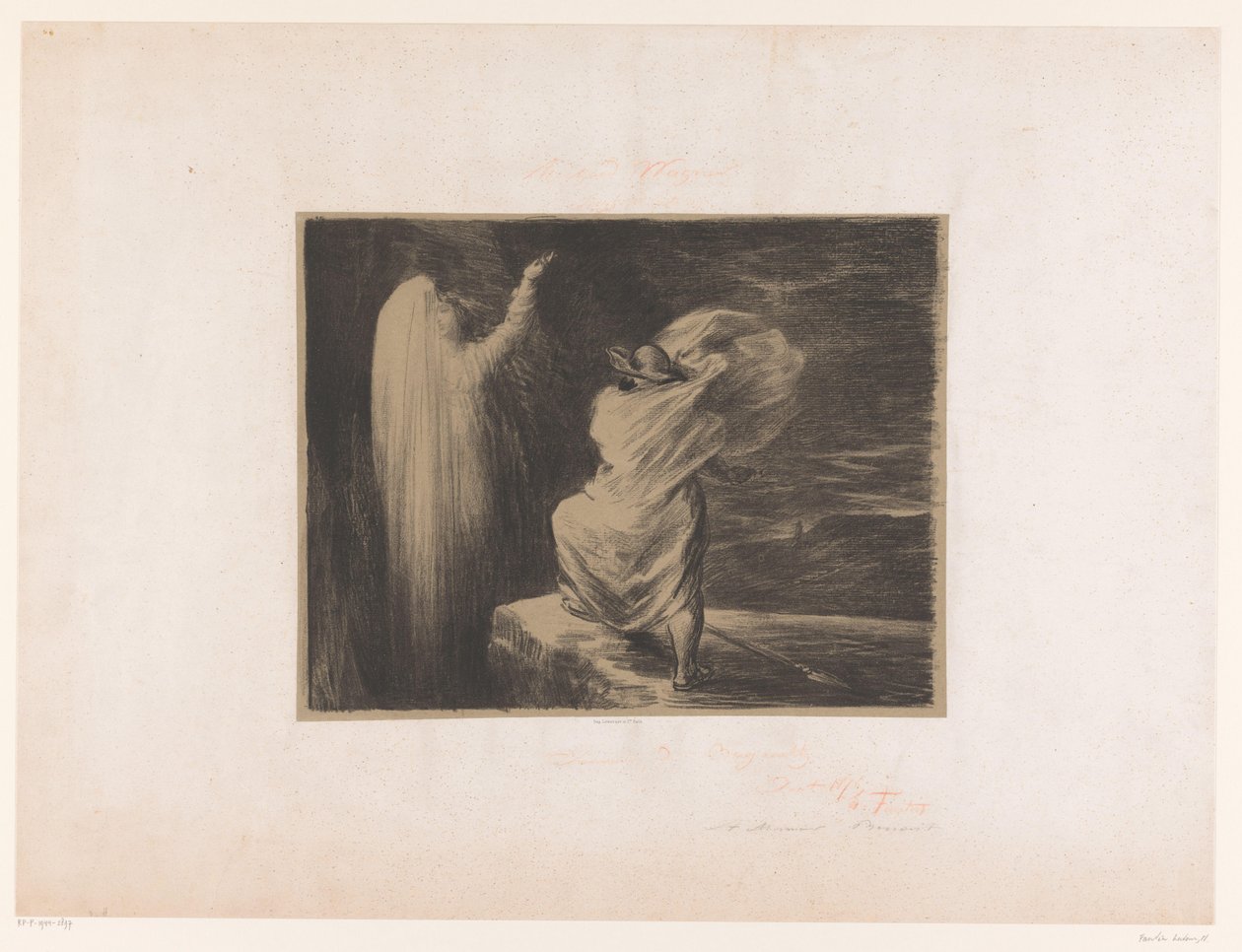 Wotan ruft die Erdgöttin Erda an von Ignace Henri Jean Fantin Latour