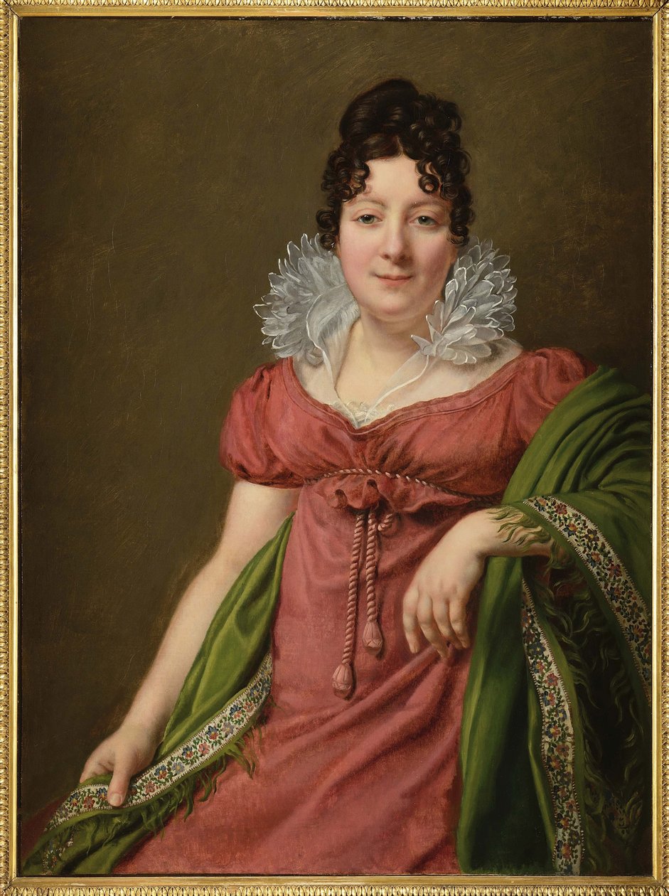 Marie Therese Bourgoin, Schauspielerin, Geliebte von Kaiser Alexander I. von Russland (Porträt) von Henri Francois Riesener
