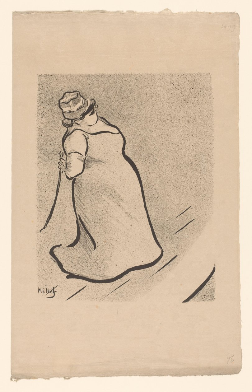 Porträt der Sängerin Jeanne Bloch von Henri Gabriel Ibels