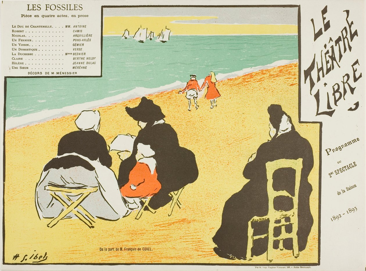 Zweite Aufführung: Les Fossiles, für Le Théâtre Libre von Henri Gabriel Ibels