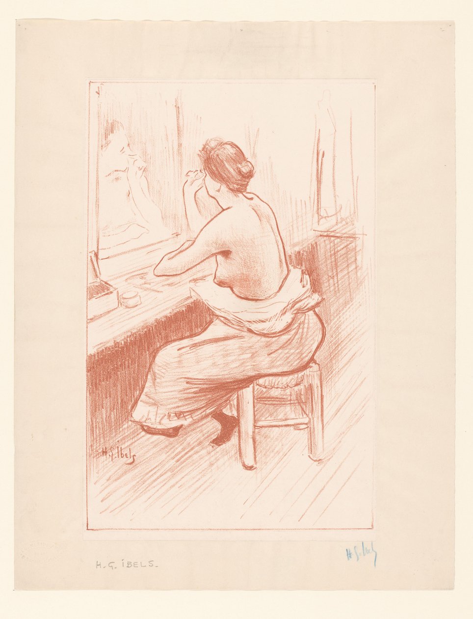 Frau bei ihrer Toilette von Henri-Gabriel Ibels