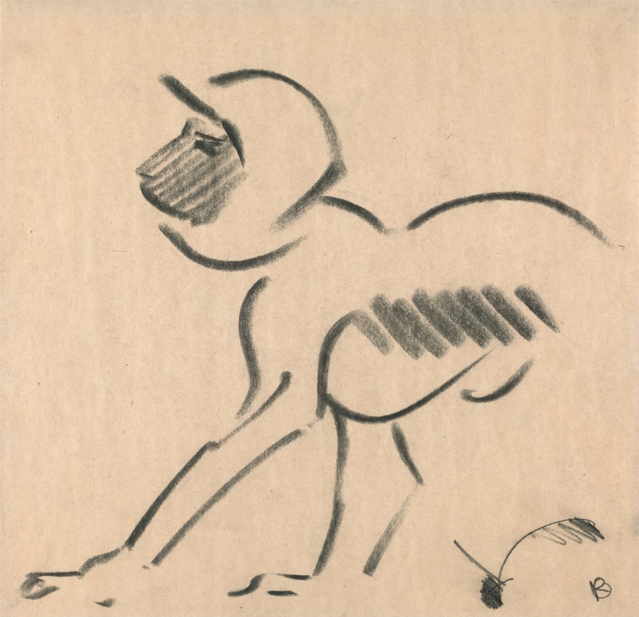 Kauernder Affe von Henri Gaudier Brzeska