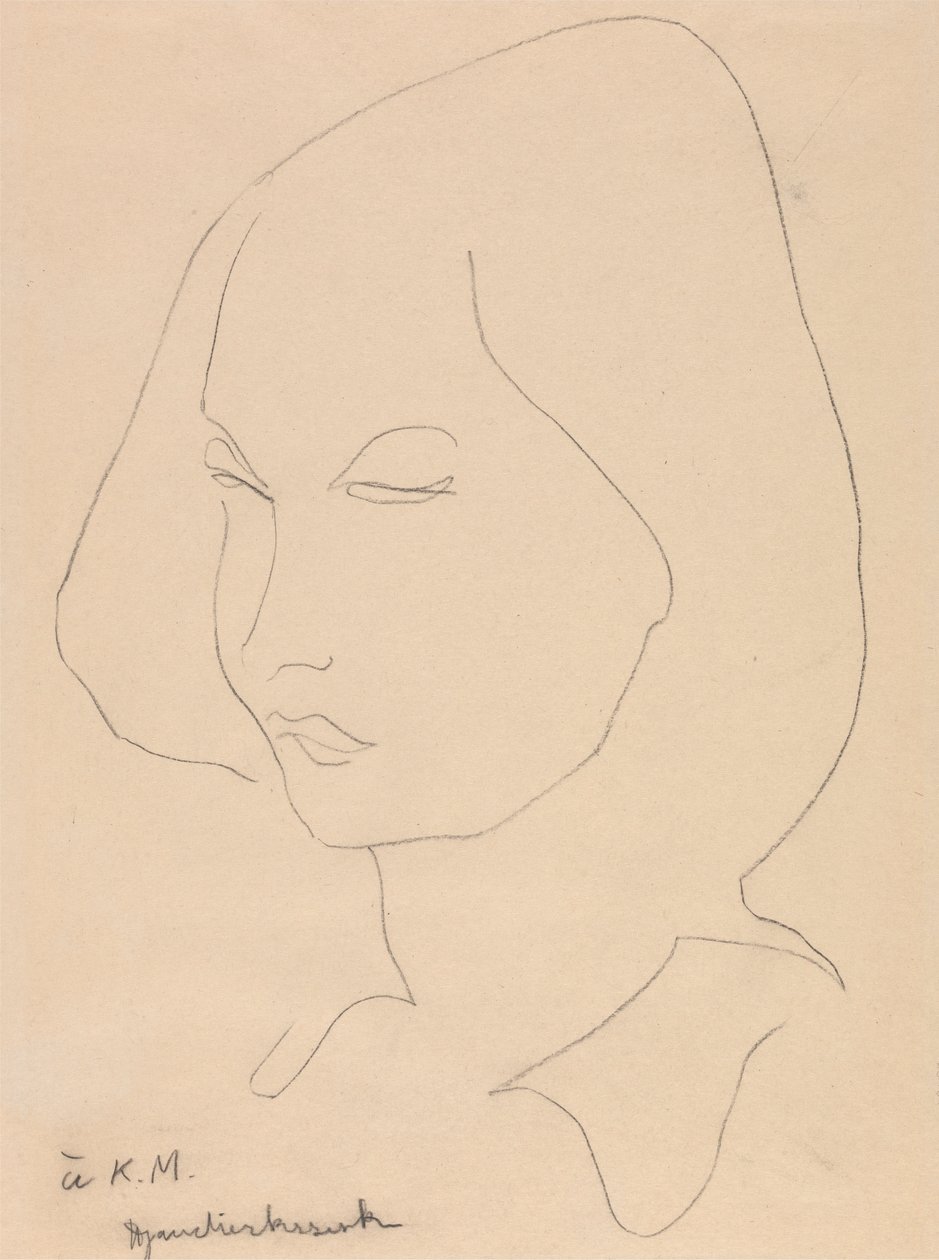 Katherine Mansfield von Henri Gaudier Brzeska