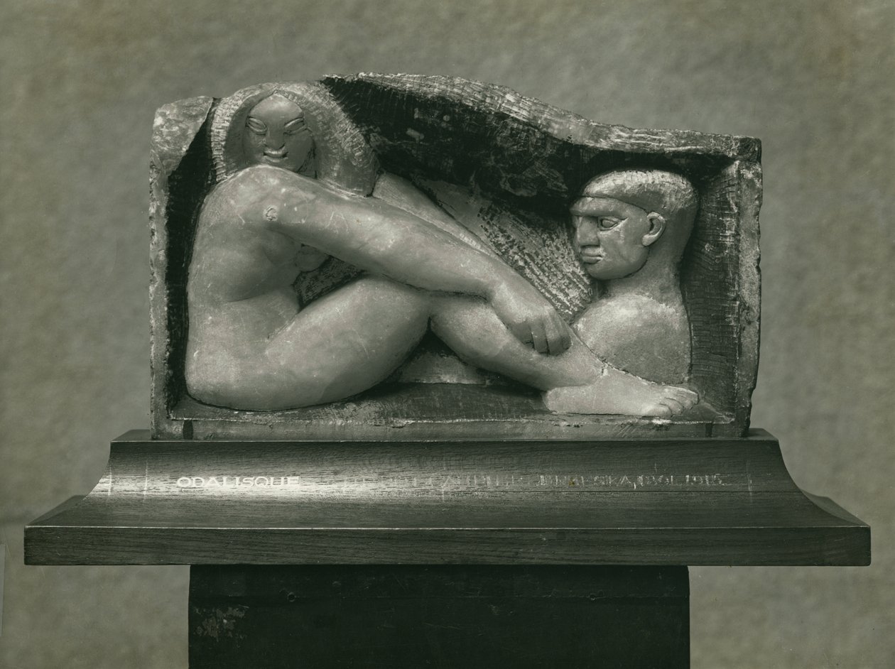 Odaliske (Mann und Frau) 1912-13 (Alabaster) von Henri Gaudier Brzeska