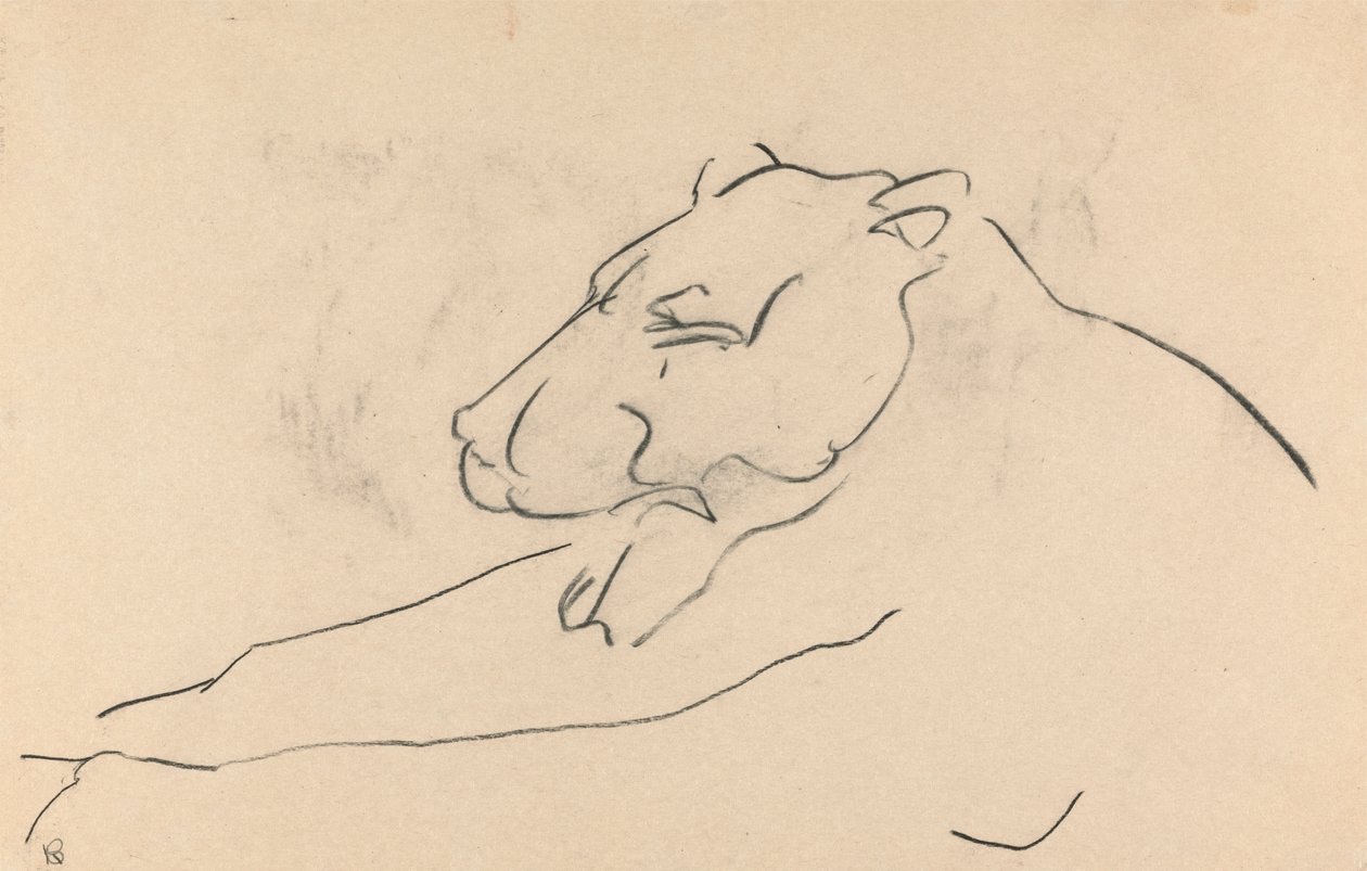 Liegende Löwin von Henri Gaudier Brzeska