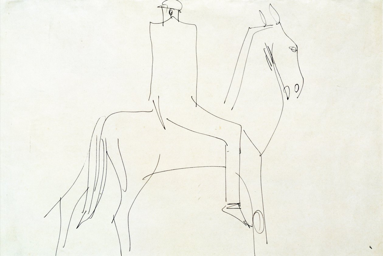 Reiter in Rotton Row, 1913 von Henri Gaudier Brzeska