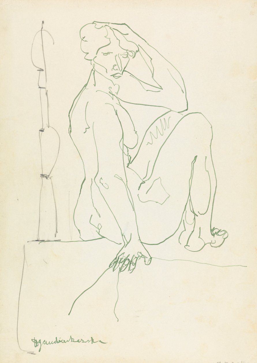 Sitzende weibliche Figur von Henri Gaudier Brzeska