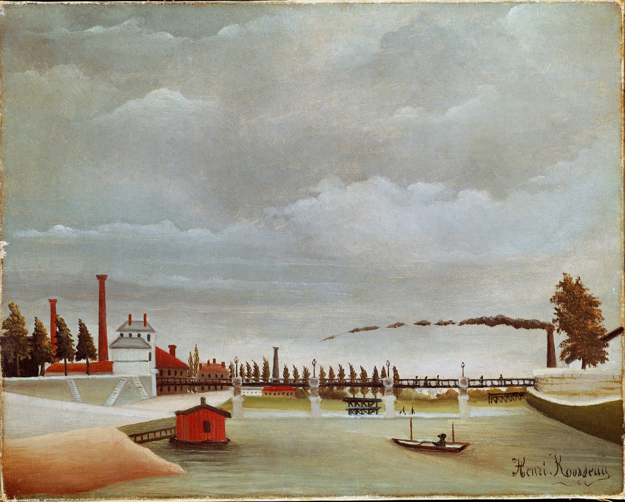 Die Ufer der Seine von Henri J.F. Rousseau