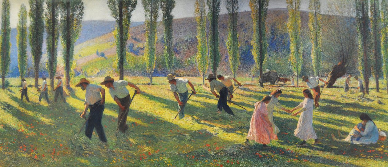 Die vier Jahreszeiten: Sommer, die Schnitter von Henri Jean Guillaume Martin