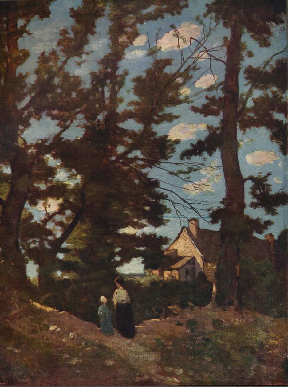 Eine Landschaft, um 1915 von Henri Joseph Harpignies