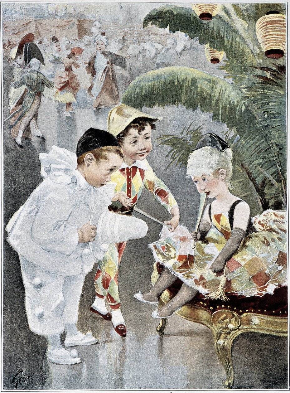 Kinderkostüm oder Maskenball von Henri Jules Jean Geoffroy