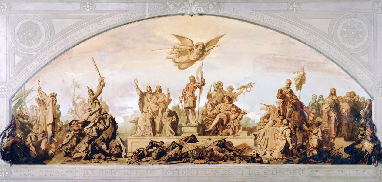Frankreich unter den Kapetingern, Valois und den Bourbonen, 1856 von Henri Lehmann
