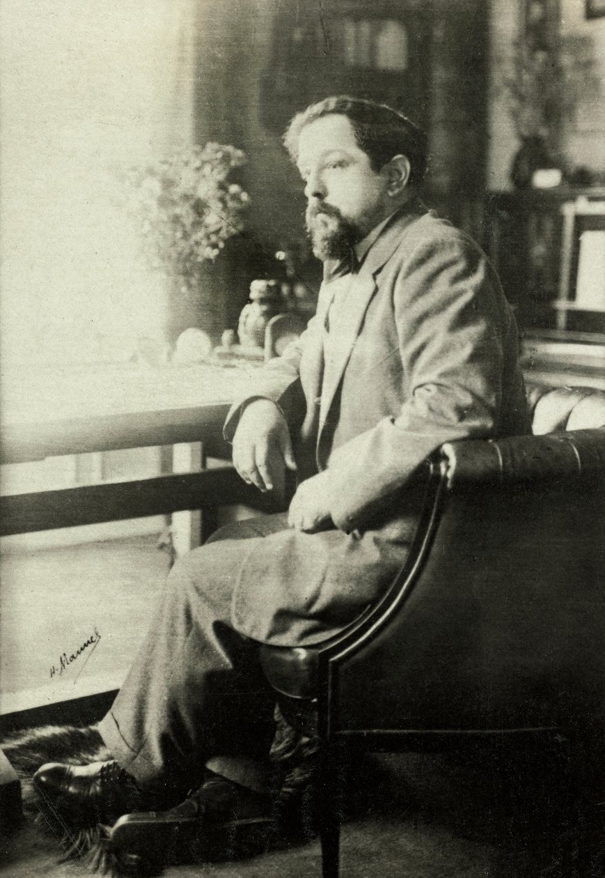 Porträt von Claude Debussy von Henri Manuel