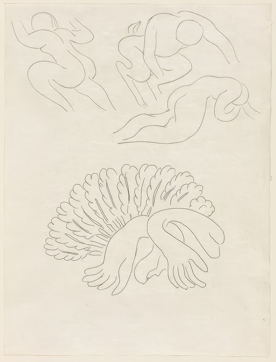 Autre Eventail, von Mademoiselle Mallarmé, Platte 21 aus Poesies de Mallarmé von Henri Matisse