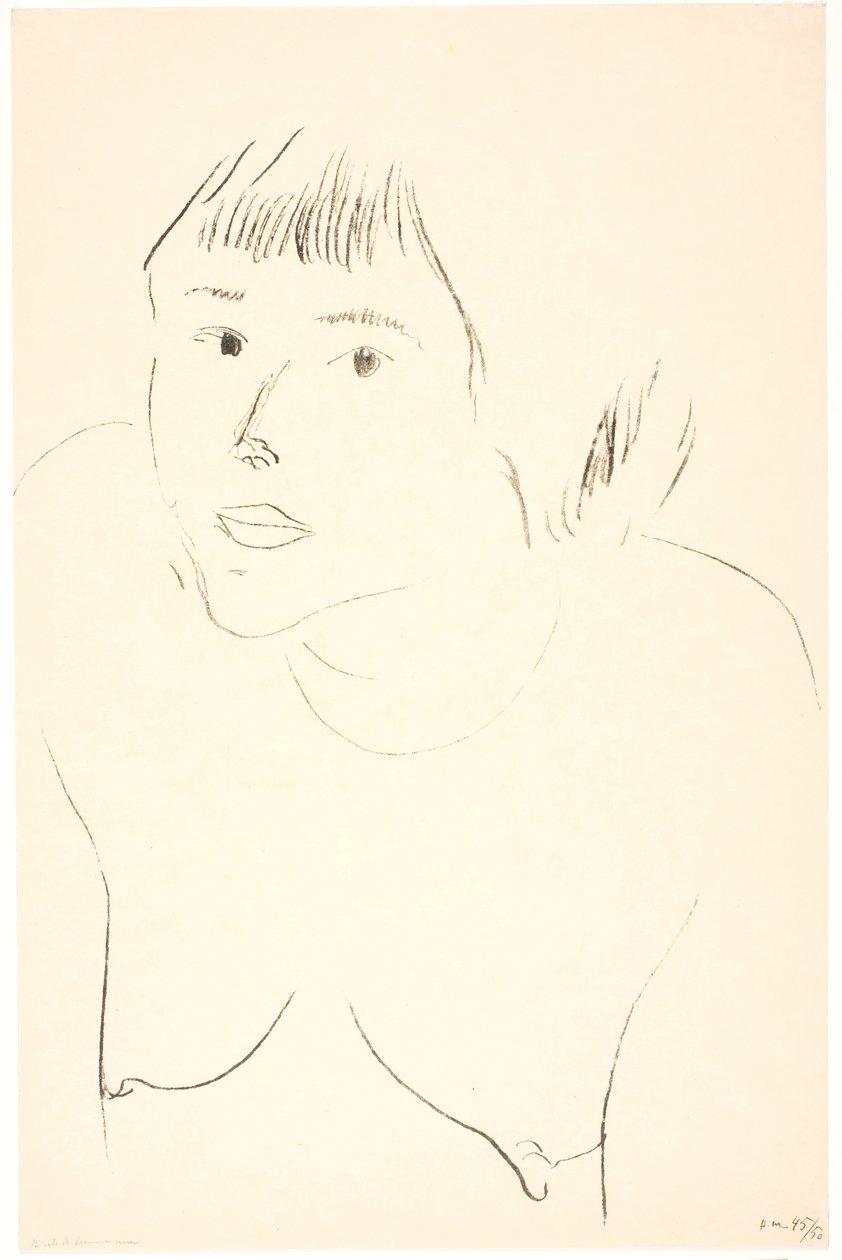 Brustbild einer nackten Frau von Henri Matisse