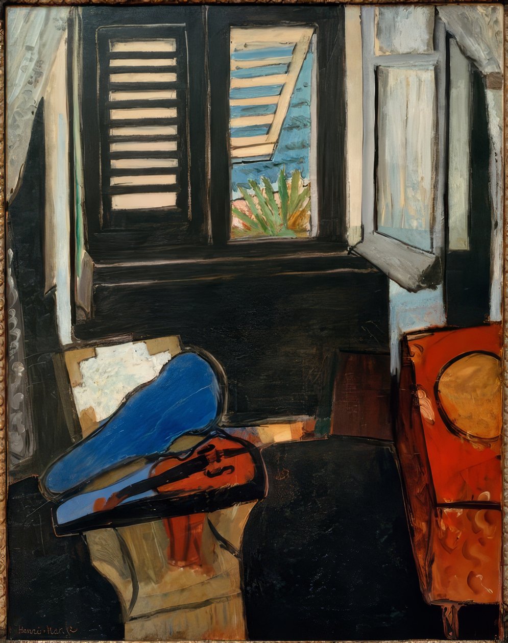 Interieur mit Violine von Henri Matisse