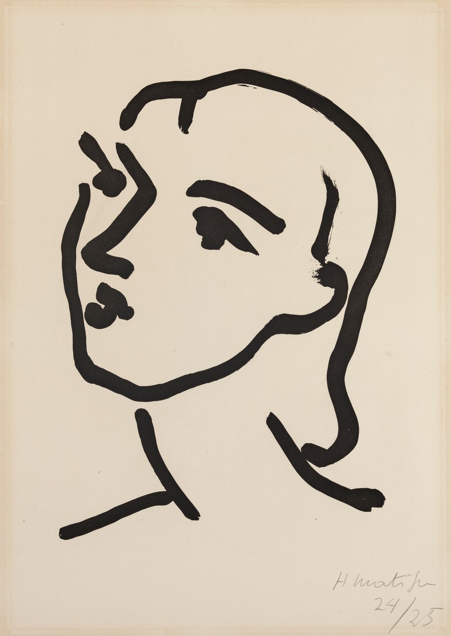 Nadia mit glattem Haar von Henri Matisse