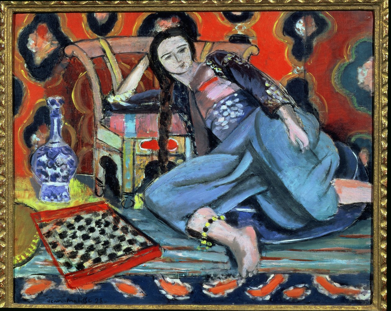 Odaliske mit einem türkischen Stuhl von Henri Matisse