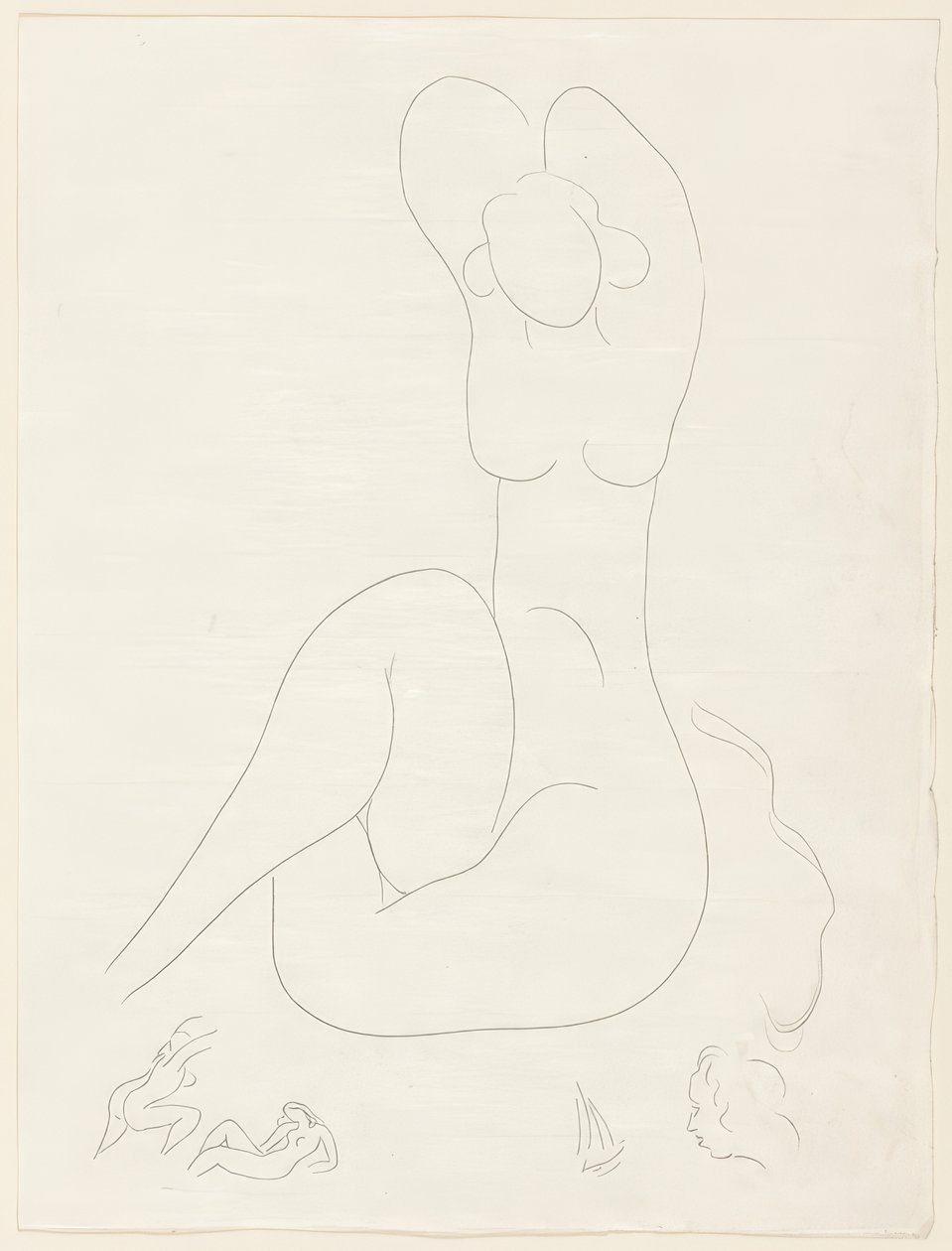 Mehrere Sonette: "Welche Seide...", Platte 28 aus Poesies de Mallarmé von Henri Matisse