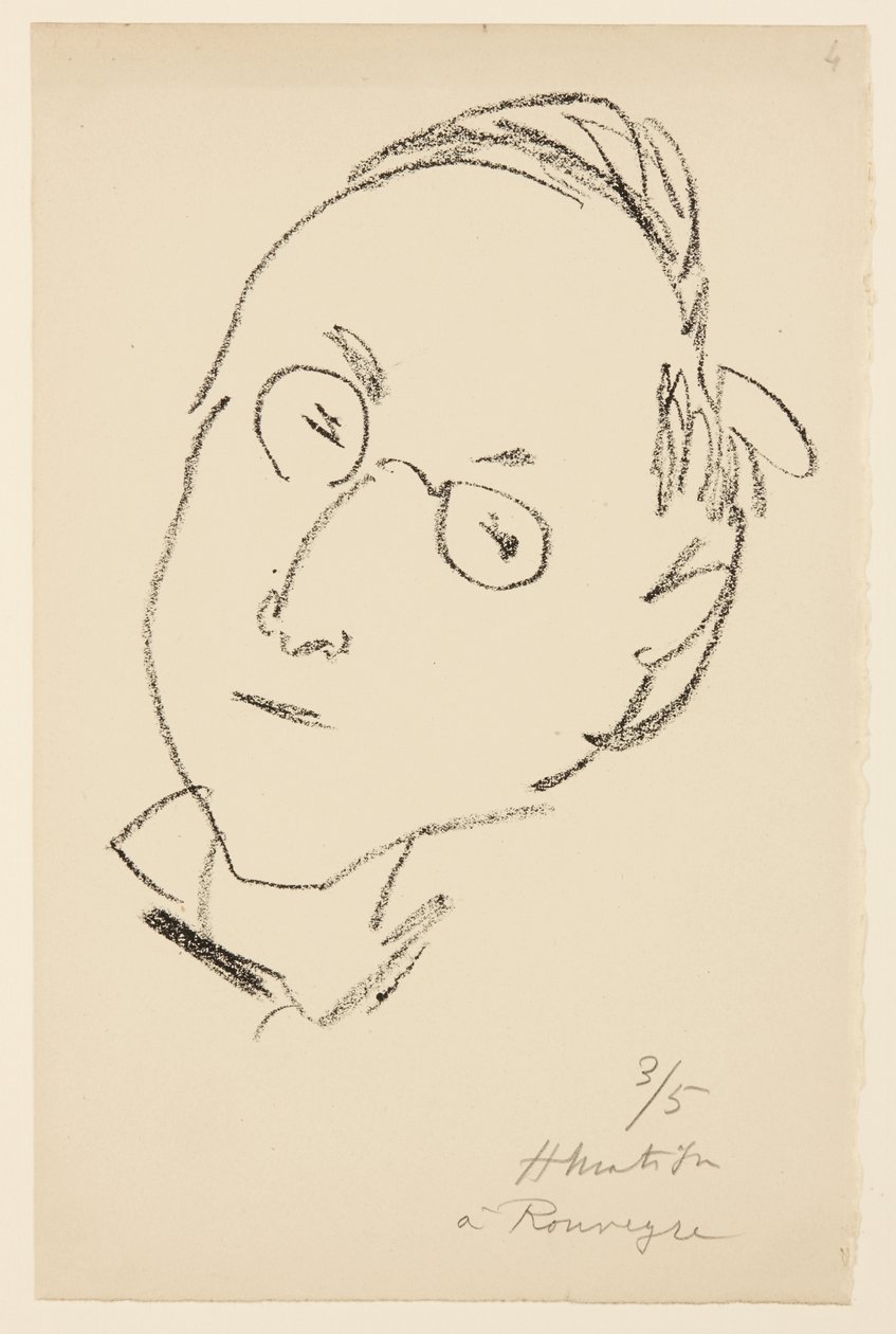 Porträt von Paul Léautaud von Henri Matisse