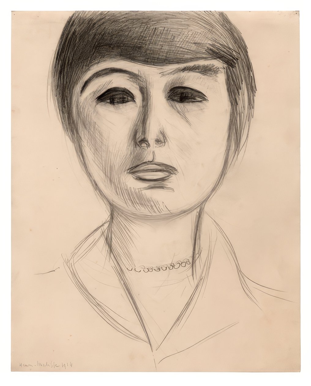 Porträt einer jungen Frau (Elsa Glaser) von Henri Matisse
