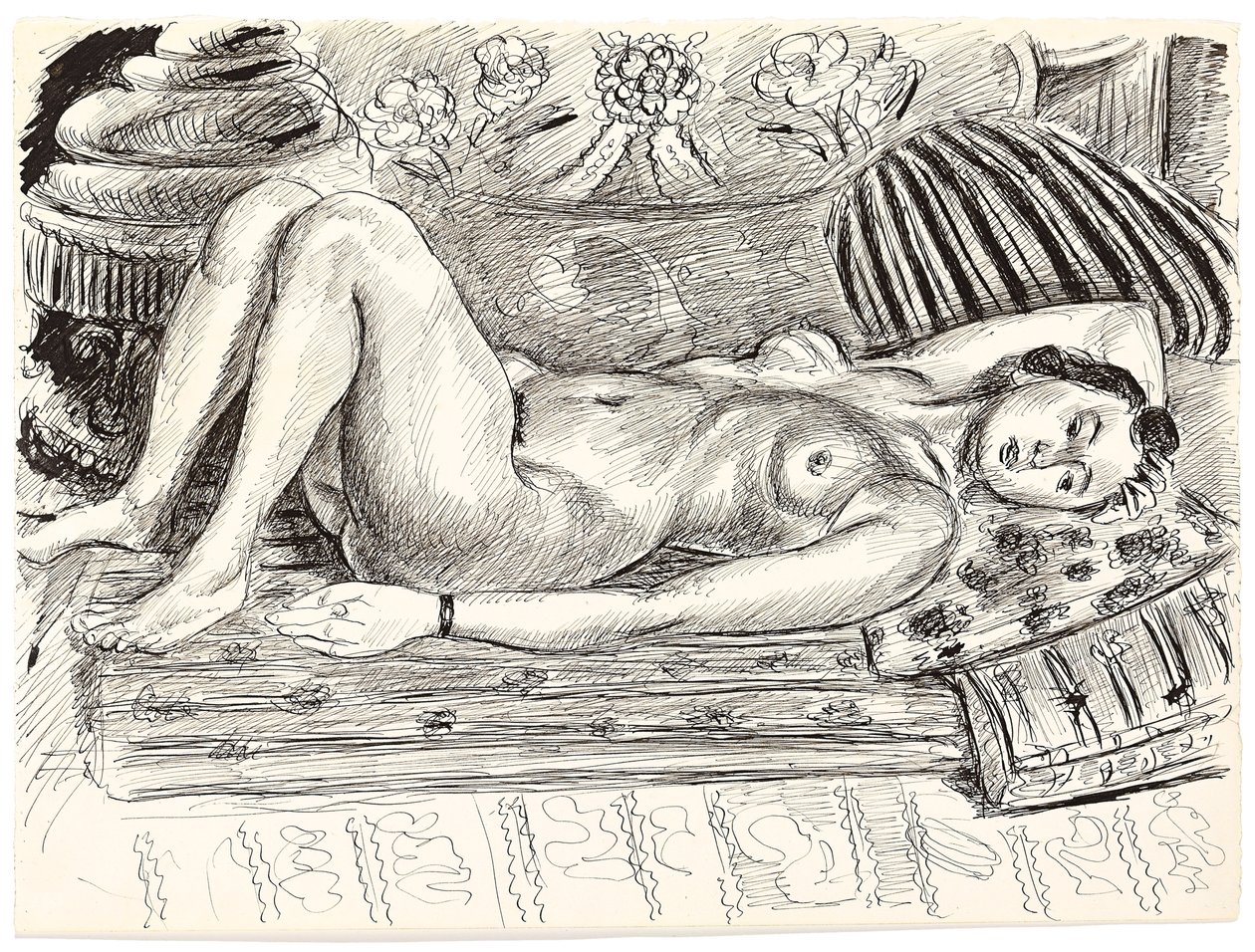 Liegender Akt auf einem Brasero von Henri Matisse