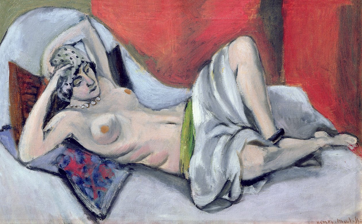Liegender Akt mit Draperie, ca. 1923-24 von Henri Matisse