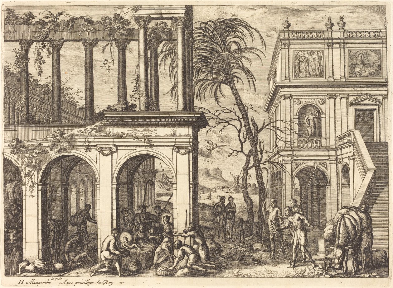 Die Anbetung der Hirten von Henri Mauperche
