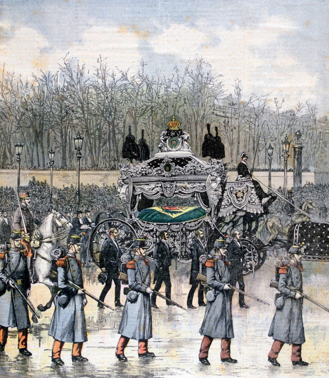 Beerdigung des Kaisers von Brasilien, 1891 von Henri Meyer