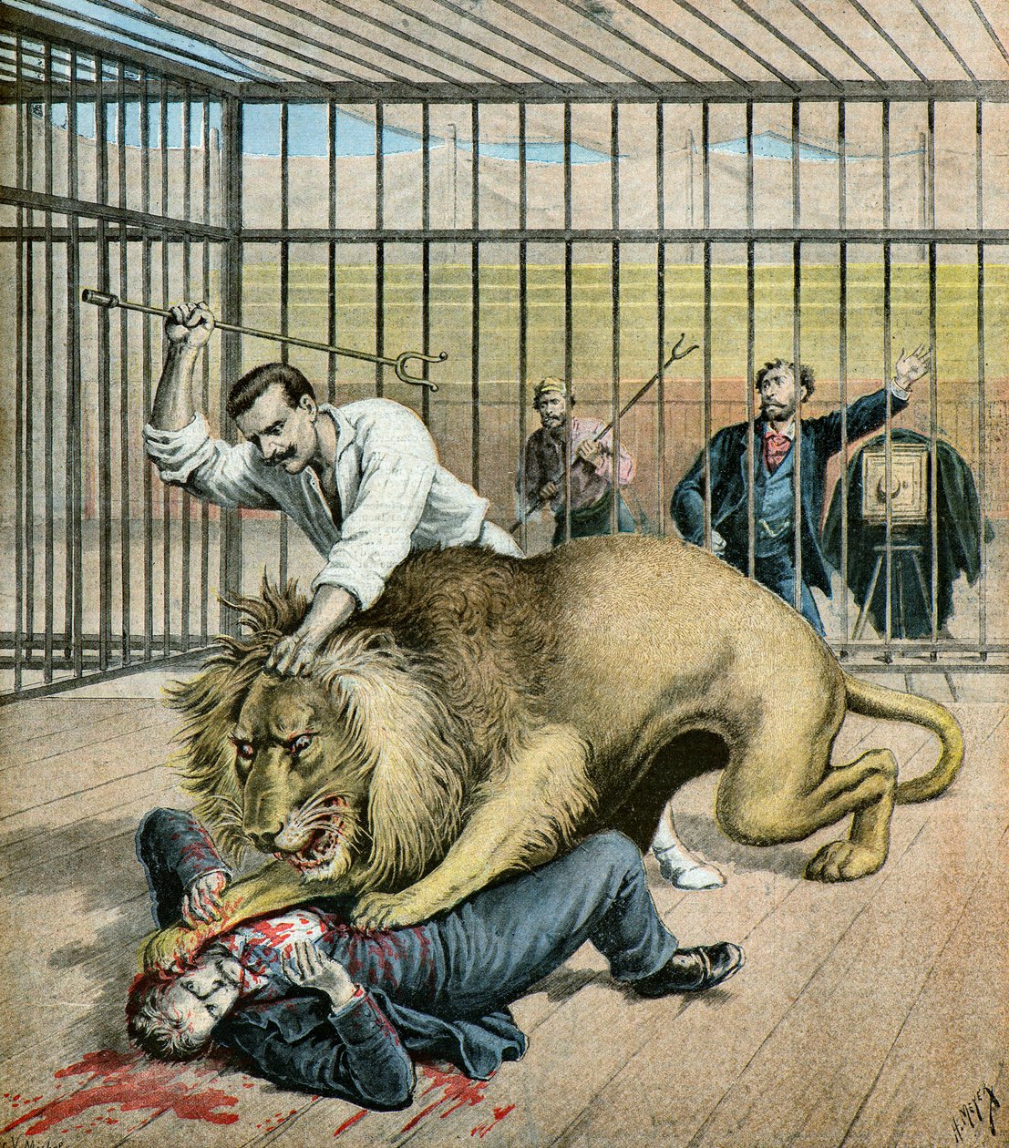 Leon Eysette möchte fotografiert werden, 1895 (Illustration) von Henri Meyer