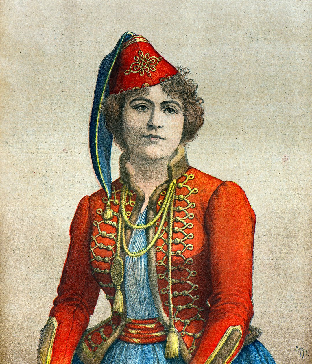 Porträt der Schauspielerin Marie Delna von Henri Meyer
