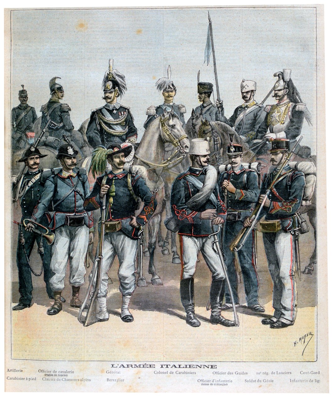 Die italienische Armee von Henri Meyer