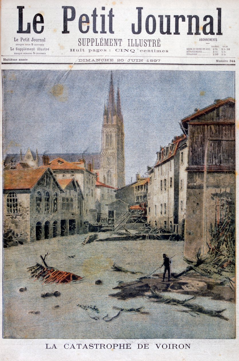 Die Katastrophe von Voiron, Frankreich, 1897 von Henri Meyer
