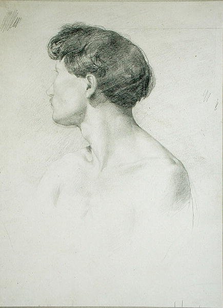 Mann im Profil von Henri Michel Antoine Chapu