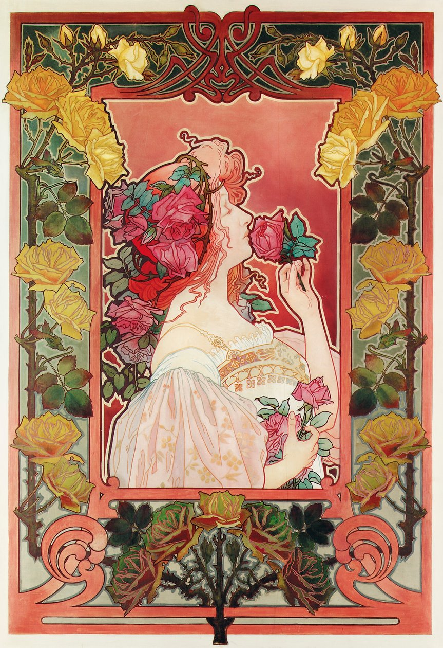 Der Duft einer Rose von Henri Henri Antoine Théodore Livemont
