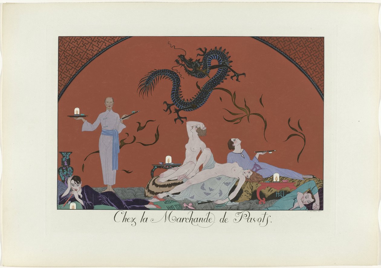 Le Bonheur du Jour ou Les Graces à la Mode: Bei der Mohnhändlerin von Henri Reidel
