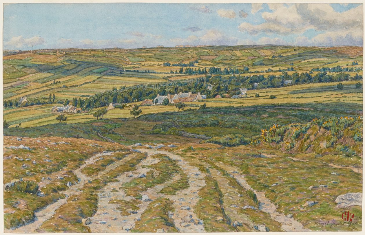 Landes de Lesquiffinec. Morgat von Henri Rivière