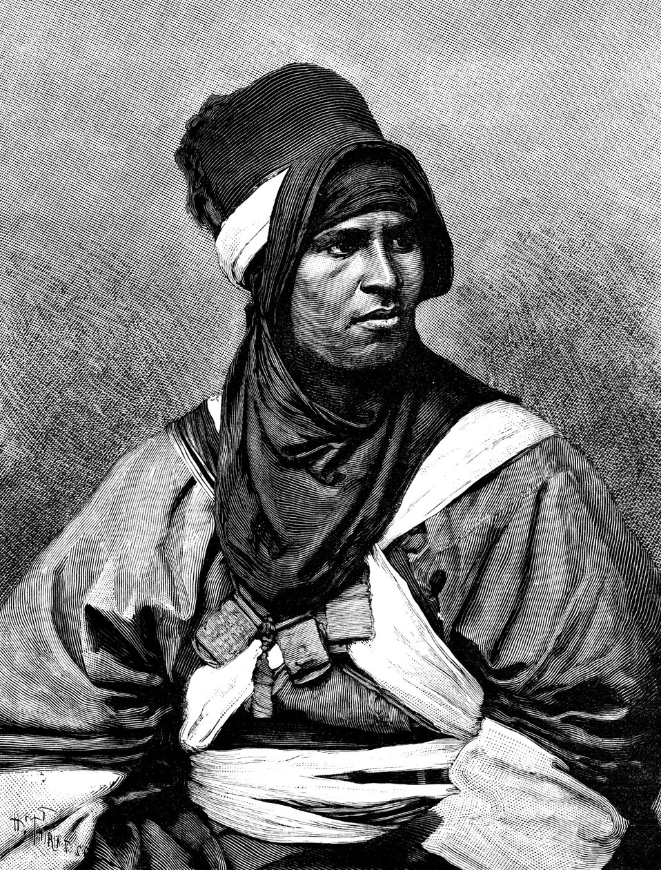 Ein Targui-Mann, 1895 von Henri Thiriat