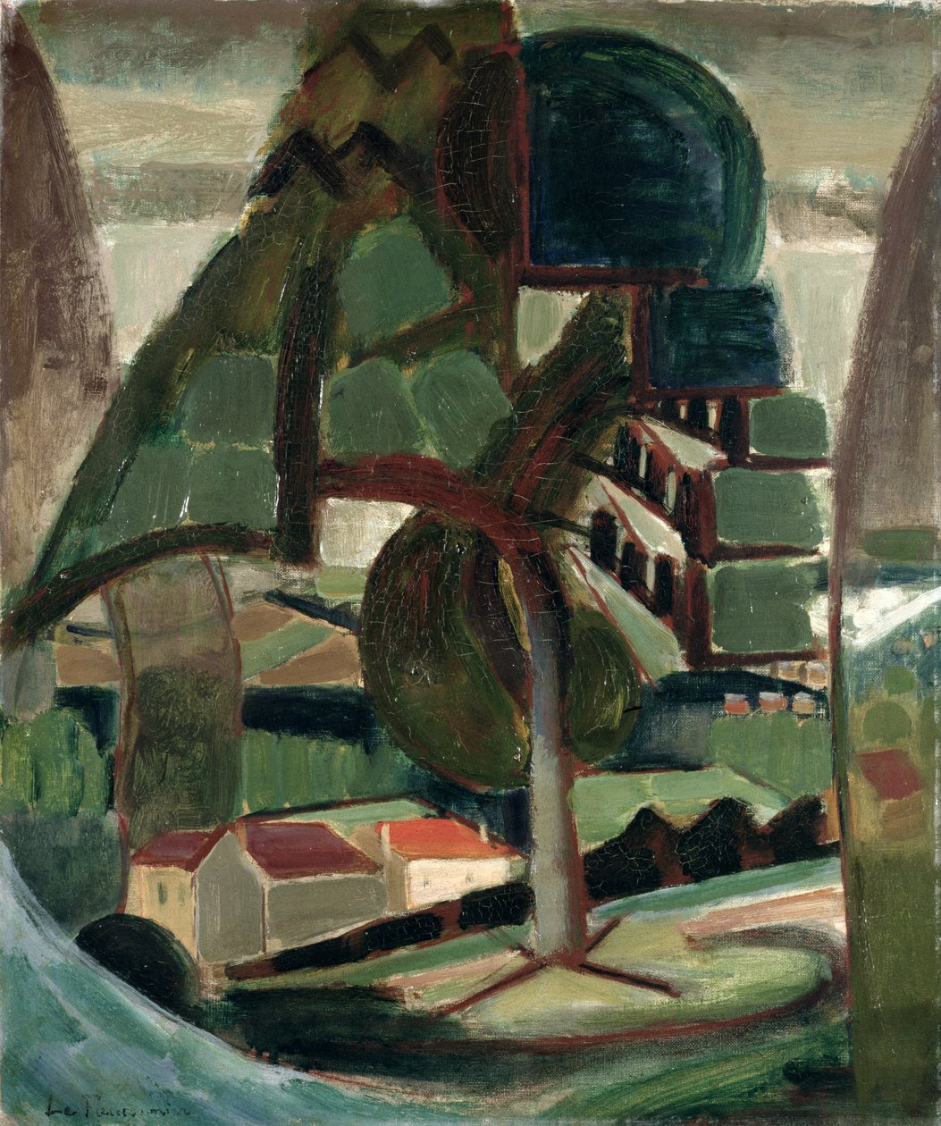 Landschaft bei Meulon-Hardricourt von Henri Victor Gabriel Le Fauconnier
