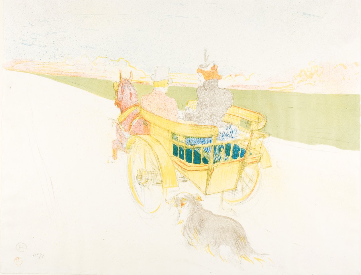 Eine Fahrt aufs Land von Henri de Toulouse-Lautrec