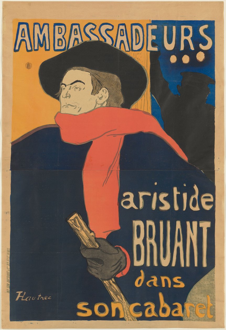 Ambassadeurs: Aristide Bruant von Henri de Toulouse-Lautrec
