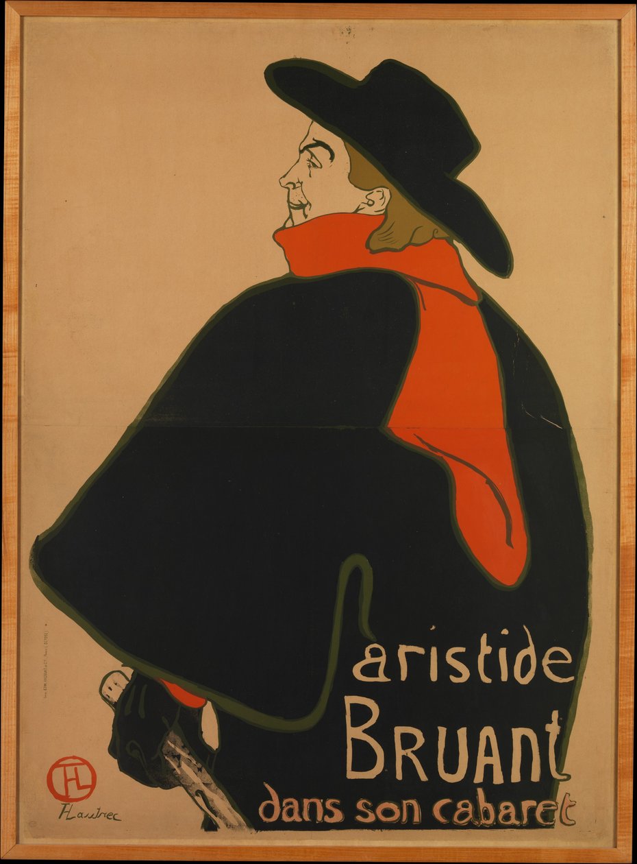 Aristide Bruant, in seinem Kabarett von Henri de Toulouse-Lautrec