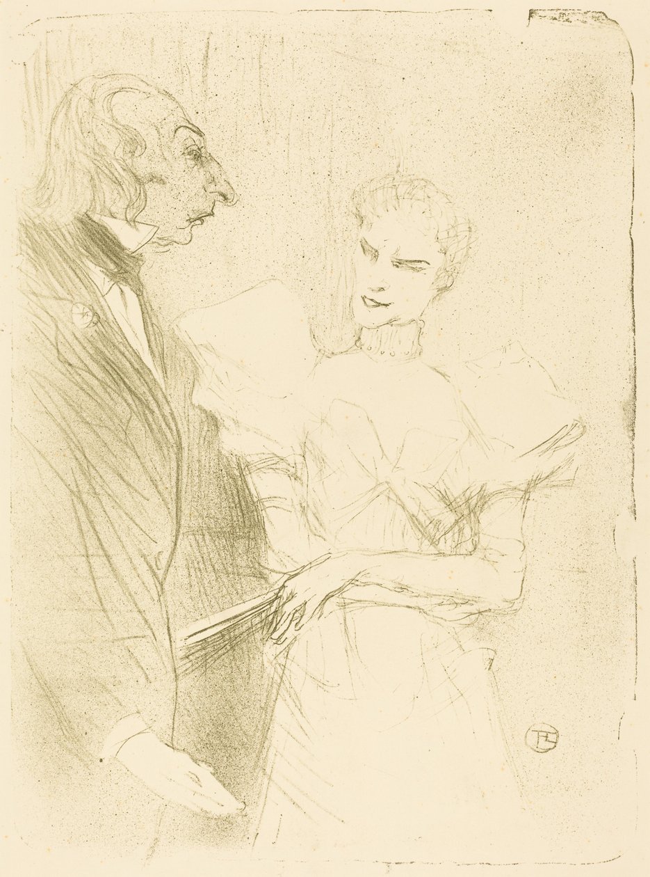 Brandès und Leloir in „Cabotins“ von Henri de Toulouse-Lautrec