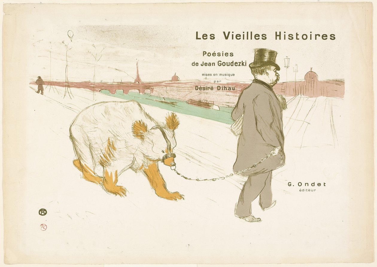 Umschlag und Frontispiz zu Les Vieilles Histoires (Alte Geschichten) von Henri de Toulouse-Lautrec